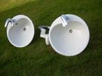 2 lavabo's 47cm rond, wasbakje, inox spoeltafel, WCafdekplaa, Ophalen of Verzenden, Gebruikt, Inox, Wastafel