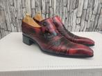 Unieke Jeffery West loafers skull - Rood/zwart - Maat 42 (8), Kleding | Heren, Schoenen, Loafers, Overige kleuren, Jeffery West
