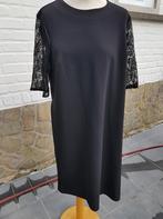 zwart kleed korte mouw, Kleding | Dames, Jurken, Maat 42/44 (L), Ophalen of Verzenden, Zo goed als nieuw, Knielengte