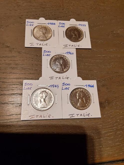 Italiaanse munten, Postzegels en Munten, Munten | Europa | Euromunten, Losse munt, Overige waardes, Italië, Zilver, Ophalen of Verzenden