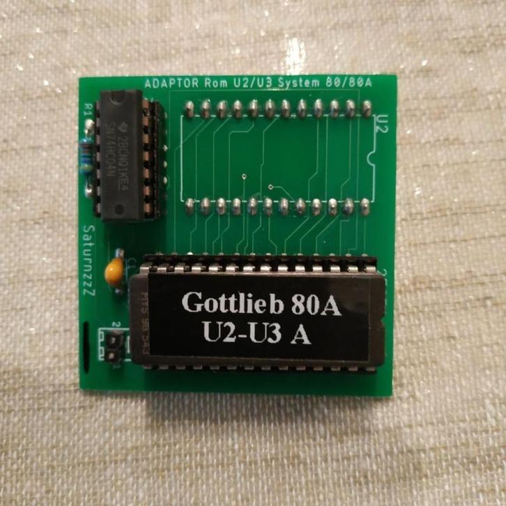 Rom Combo U2/U3 pour Flipper Gottlieb CPU system 80 et 80A, Verzamelen, Automaten | Flipperkasten, Nieuw, Elektronisch, Gottlieb