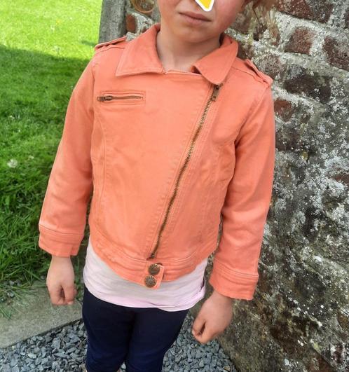 4 ans - veste / blouson style biker/ perfecto en coton, Kinderen en Baby's, Kinderkleding | Maat 104, Gebruikt, Meisje, Jas, Ophalen of Verzenden