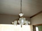 franse porceleine kroonluster 3 lampen., Antiek en Kunst, Ophalen