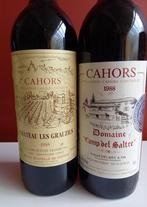 Set van 6 flessen Cahors-wijn uit 1988, Verzamelen, Wijnen, Ophalen, Frankrijk, Zo goed als nieuw, Rode wijn