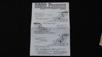 Stickers F-16 Daco Product 1/48