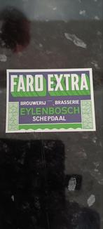 Bieretiket faro extra br eylenbosch Schepdaal, Verzamelen, Ophalen of Verzenden, Zo goed als nieuw