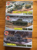 AIRFIX 1/76 Sherman, Churchill en Half-Track, Hobby en Vrije tijd, Modelbouw | Auto's en Voertuigen, Ophalen of Verzenden, Nieuw