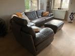 Natuzzi - taupe met hooker, Huis en Inrichting, Ophalen, Gebruikt, Leer, Tijdloos