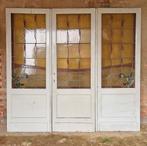 Glas in lood deuren, Bricolage & Construction, Fenêtres & Moustiquaires, Porte pliante, 200 à 215 cm, Verre, Enlèvement