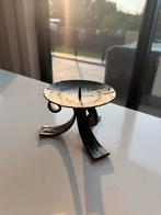 Vintage rustiek metalen kandelaar, Ophalen of Verzenden, Overige materialen