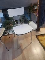 Chaises en formica blanches (3), Huis en Inrichting, Stoelen, Ophalen, Drie, Wit, Overige materialen