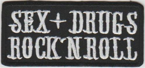 Sex Drugs Rock n Roll stoffen opstrijk patch embleem, Motos, Accessoires | Autre, Neuf, Envoi