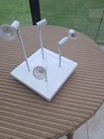Plafondlamp met 4 spotjes, Ophalen, Zo goed als nieuw, Glas