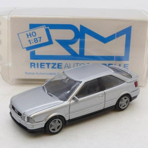 1:87 Rietze Audi Coupe S2 metallic silver, Hobby en Vrije tijd, Modelauto's | 1:87, Zo goed als nieuw, Auto, Rietze, Ophalen of Verzenden