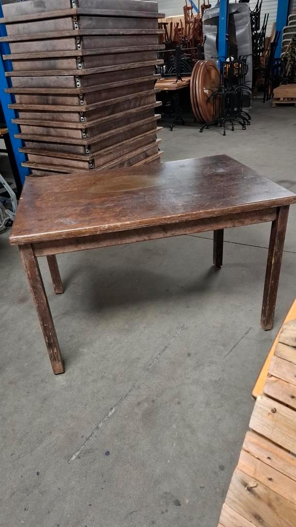 14 horeca cafe kaart tafels hout 120x80 cm + stoelen horeca, Maison & Meubles, Tables | Tables à manger, Enlèvement ou Envoi