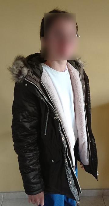 Veste d'hiver brune IKKS fille 12 ans (taille 152) disponible aux enchères