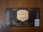 Etiquette trappiste Chimay grande reserve 1987, Collections, Marques de bière, Envoi, Comme neuf, Autres types, Autres marques