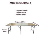 Aluminium markttafel 200 x 100 x 80 cm, Ophalen