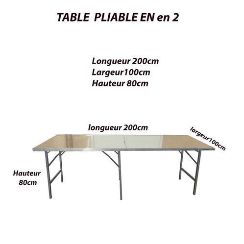 Aluminium markttafel 200 x 100 x 80 cm, Diversen, Levensmiddelen, Ophalen