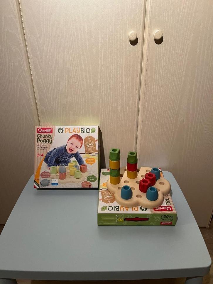 Quercetti Chunky Peggy blokken, Kinderen en Baby's, Speelgoed | Educatief en Creatief, Zo goed als nieuw, Ophalen