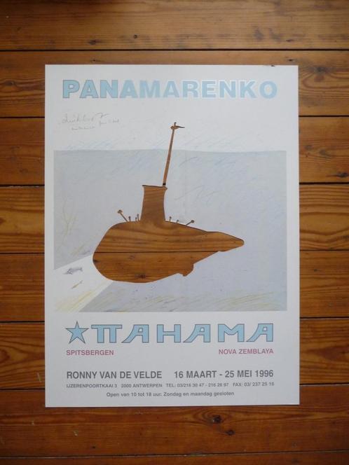 PANAMARENKO ;  AFFICHE NOVA ZEMBLAYA UITGEKNIPT !!, Antiquités & Art, Art | Lithographies & Sérigraphies, Enlèvement ou Envoi