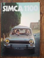 SIMCA 1100  1975, Boeken, Auto's | Folders en Tijdschriften, Ophalen of Verzenden, Nieuw, Overige merken