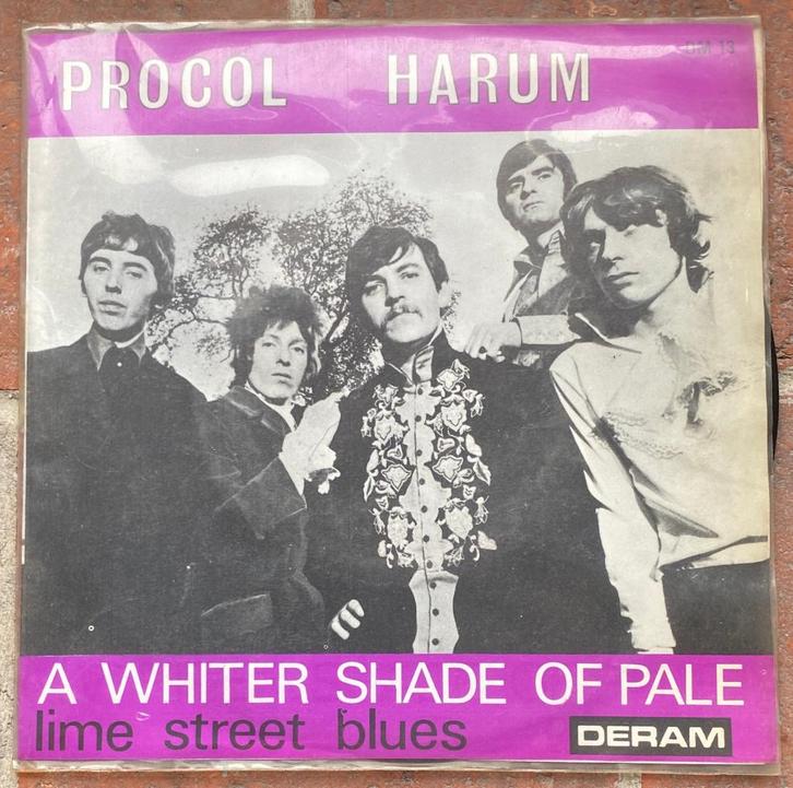 VINYLE, SIMPLE, PROCOL HARUM, UNE TEINTE BLANCHE PÂLE, CD & DVD, Vinyles Singles, Utilisé, Single, Rock et Metal, 7 pouces, Enlèvement ou Envoi