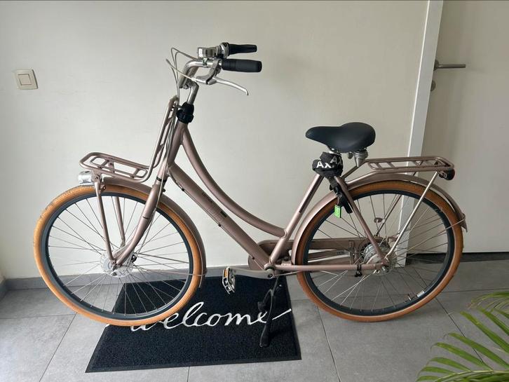 FIETS CORTINA U5 28’’ Dames 57 pink champagne, Fietsen en Brommers, Fietsen | Dames | Moederfietsen, Zo goed als nieuw, Ophalen