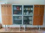 Design living kast, Ophalen, Glas, Met deur(en), Zo goed als nieuw