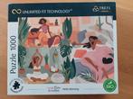 Puzzel 1000 st - Trefl - Yoga, cats and coffee, Ophalen of Verzenden, 500 t/m 1500 stukjes, Zo goed als nieuw, Legpuzzel