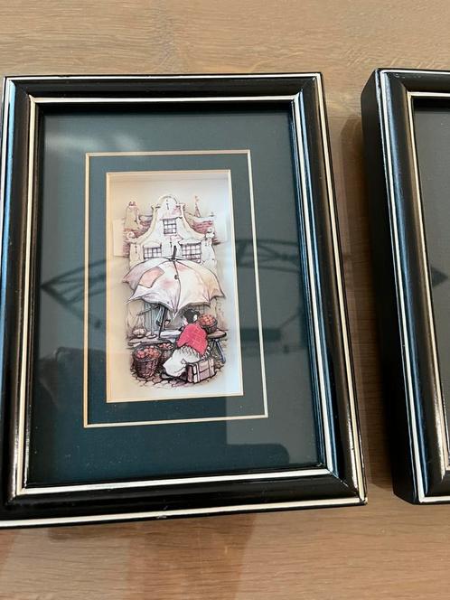 Erg mooi 3D schilderij anton pieck, Huis en Inrichting, Woonaccessoires | Lijsten, Zo goed als nieuw, Minder dan 50 cm, Minder dan 50 cm