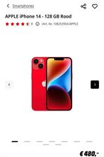 Iphone 14 128gb Rood, Telecommunicatie, Mobiele telefoons | Apple iPhone, Ophalen, Zo goed als nieuw, Rood, IPhone 14
