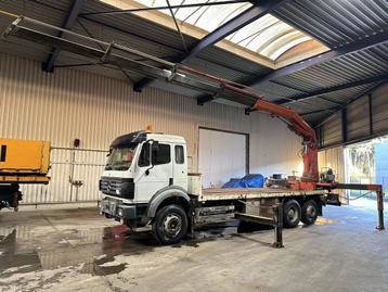 Mercedes-Benz 2538 SK V8 6x2 + CRANE ATLAS 330.1 (4x) - PLAT beschikbaar voor biedingen