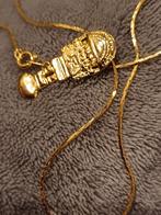 Chaîne et pendentif couleur or Figurine aztèque, Bijoux, Sacs & Beauté, Comme neuf, Enlèvement ou Envoi