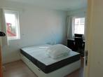 Bed twijfelaar met kasten onderaan, Huis en Inrichting, Ophalen, Gebruikt, 140 cm, Twijfelaar