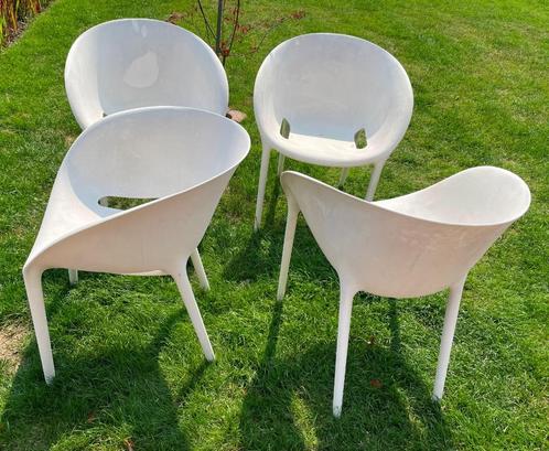 Lot de 4 chaises SOFT EGG Made in Italy, Tuin en Terras, Tuinstoelen, Gebruikt, Stapelbaar, Ophalen