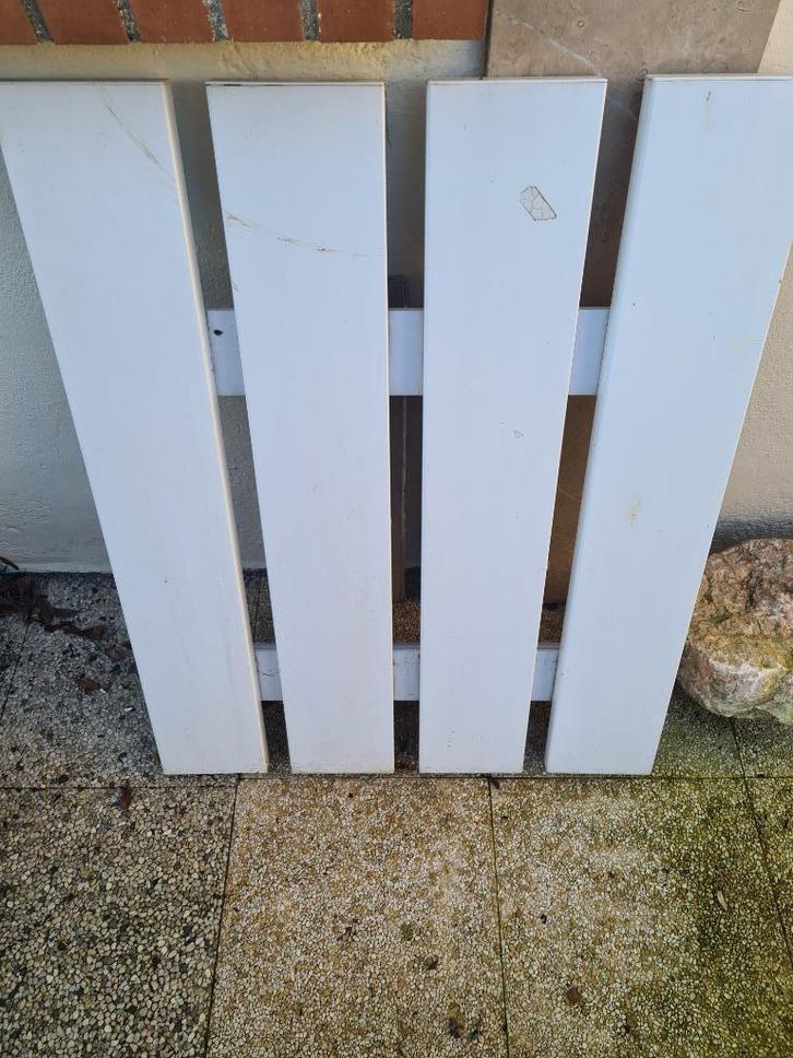 Barrieres ou Portillon en PVC blanc, Tuin en Terras, Tuinhekken en Hekwerk, Gebruikt, Tuinhek, Overige materialen, Ophalen
