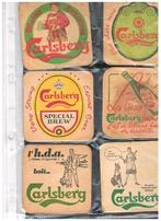 VIEUX SOUS-VERRES À BIÈRE CARLSBERG, Envoi, Comme neuf, Sous-bock