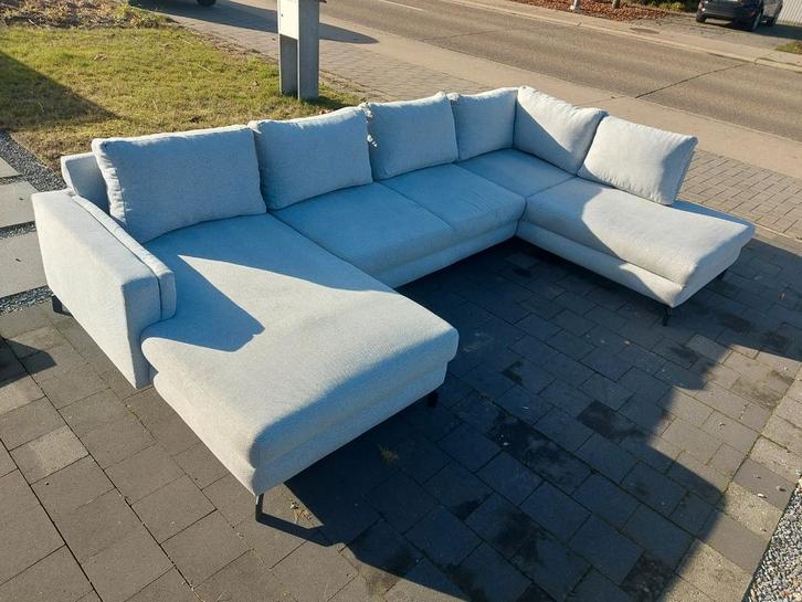 GRATIS LEVERING - Grijze U zetel, Huis en Inrichting, Zetels | Complete zithoeken, Ophalen of Verzenden