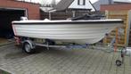 boot prachtige witte sloep op trailer, Ophalen, Zo goed als nieuw