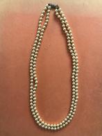 Perles-fines dubbele halsketting - 58cm (nr2514), Comme neuf, Autres matériaux, Enlèvement ou Envoi