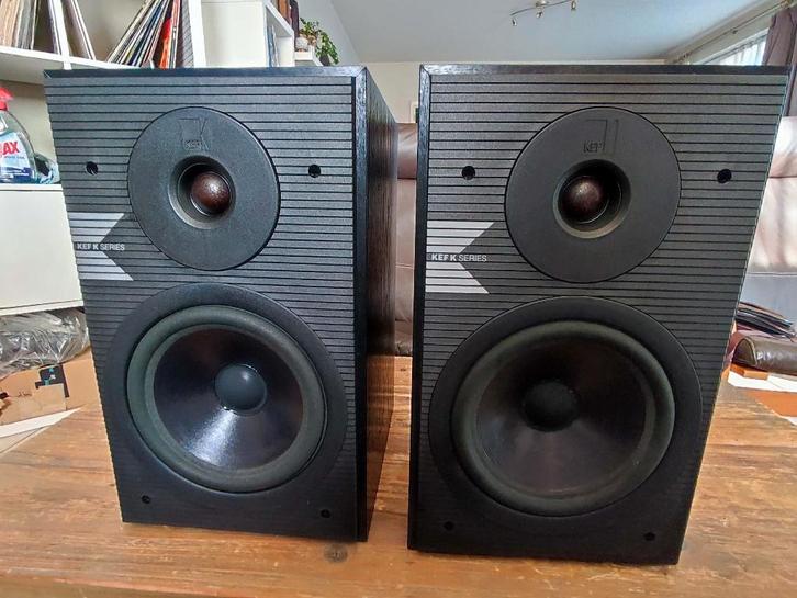 KEF K120 vintage luidsprekers, Audio, Tv en Foto, Luidsprekerboxen, Zo goed als nieuw, Front, Rear of Stereo speakers, 60 tot 120 watt