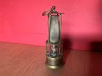 Koperen antieken olielamp, Ophalen of Verzenden