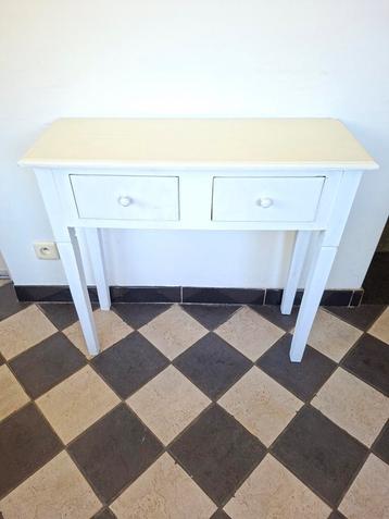 Brocante whitewash console beschikbaar voor biedingen