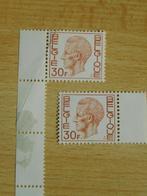 2 timbres 30F Roi Baudouin, Enlèvement ou Envoi, Non oblitéré, Non oblitéré