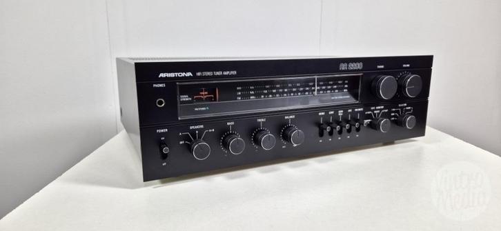 Aristona AR2200 Versterker | Receiver | Stereo | 2 x Phono, Audio, Tv en Foto, Stereoketens, Refurbished, Tuner of Radio, Overige merken