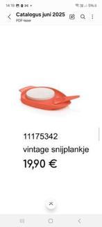 Nieuwe snijplankje van tupperware, Ophalen of Verzenden, Nieuw