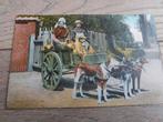 Carte postale ancienne avec chariot pour chien, Collections, Enlèvement ou Envoi