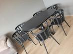 Uitschuifbare tafel ingatorp en 6 stoelen ps, Huis en Inrichting, Tafels | Eettafels, Ophalen of Verzenden, Zo goed als nieuw