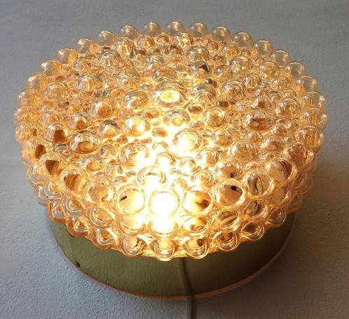 Vintage Glashütte Limburg wandlamp bubble lamp amber, Huis en Inrichting, Lampen | Plafondlampen, Gebruikt, Ophalen of Verzenden